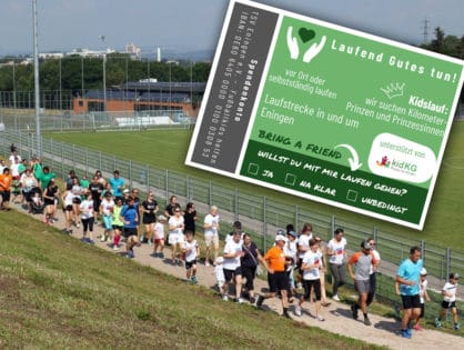 Sozialpartnerschaft Charitylauf am 16.07.2022 in Eningen