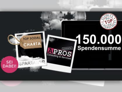 Video. Bürgermeister Eric Sindek bei Gratulation an unseren Hauptsponsor APROS