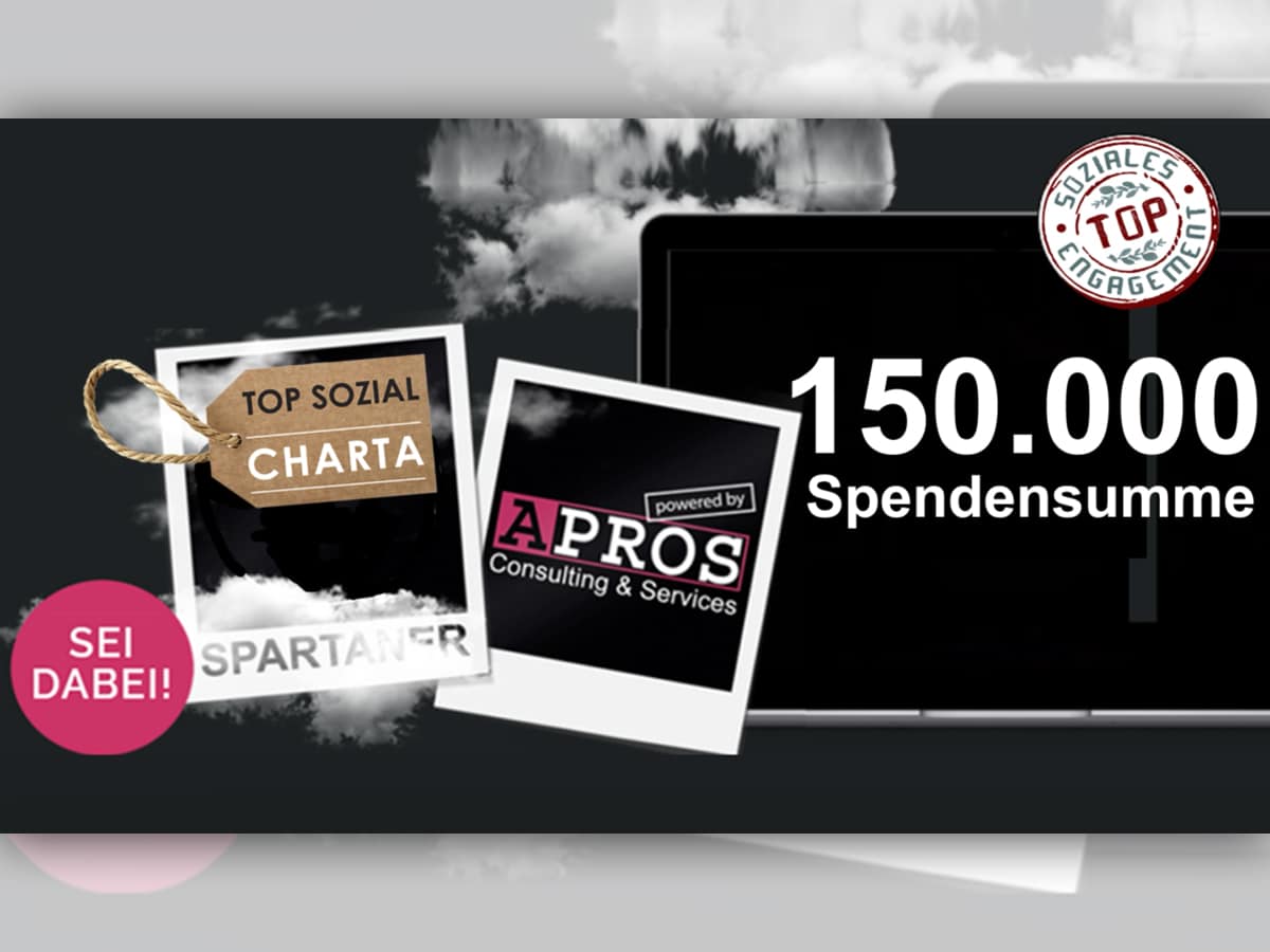Video. Bürgermeister Eric Sindek bei Gratulation an unseren Hauptsponsor APROS
